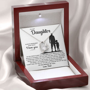 Daughter As You Grow Older, Forever Love Necklace, Gift For Daughter From Dad