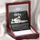 To My Wife - Forever Love Necklace - Booty Grabbin' - Black Card Gift For Mom, necklace For Wife, Gift For Mother's Day