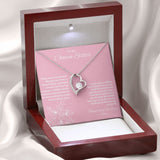 To My Chosen Sister - Forever Love Necklace - Pink Gift For Mom, necklace For Wife, Gift For Mother's Day
