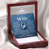 Wife Necklace from Husband - Without You - Forever Love Necklace, Best Necklace for Wife, Gift for Birthday, Anniversary