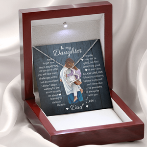 To My Daughter | I Love You | Necklace for Daughter Forever Love Necklace
