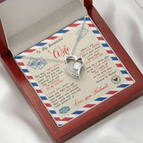 To My Wife - I'm Proud To Be Yours, Forever Love Necklace Gift
