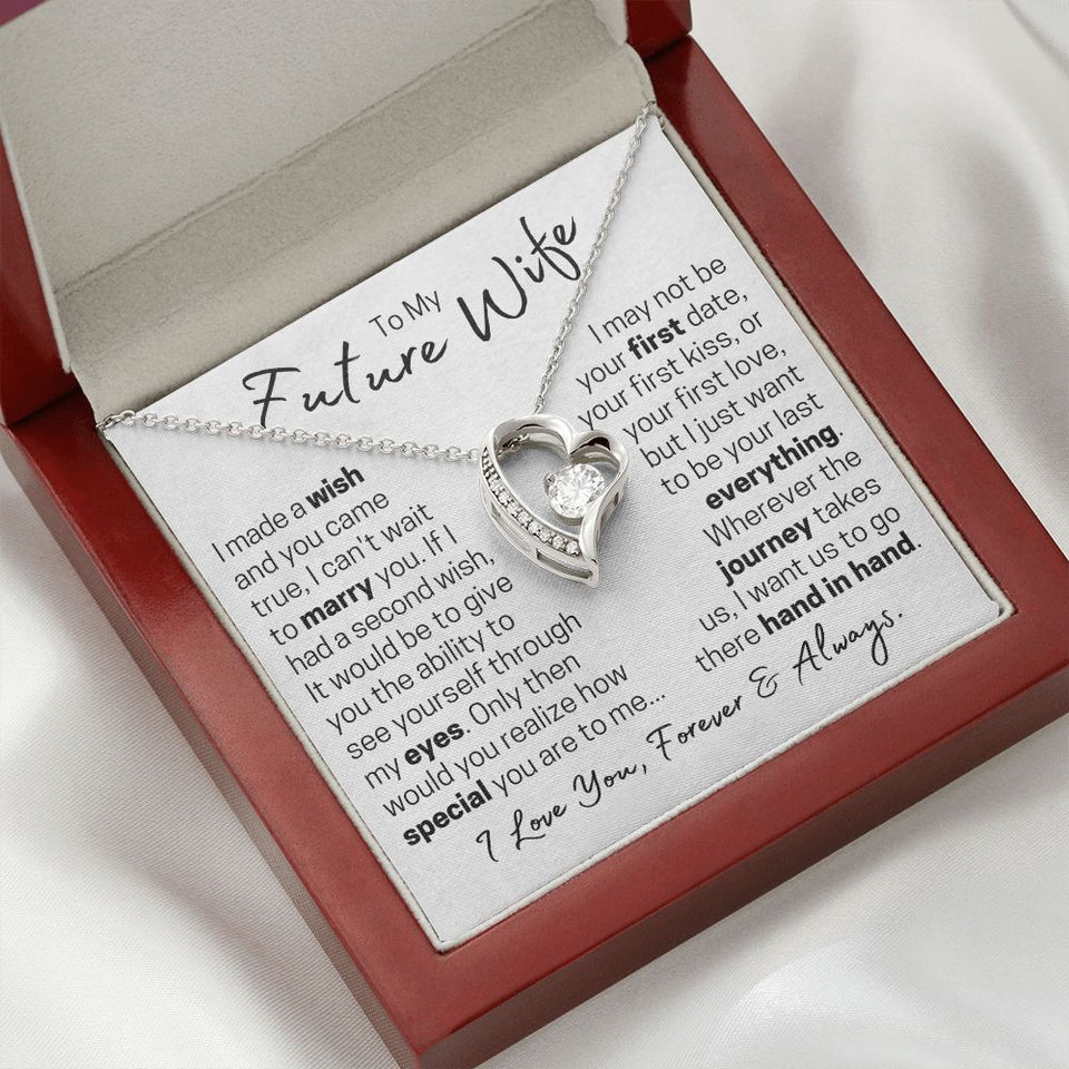Future Wife - Forever Hand in Hand - Forever Love Necklace