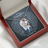 To My Daughter | I Love You | Necklace for Daughter Forever Love Necklace