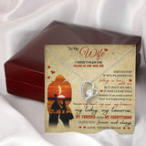 To My Wife - My Forever and My Everything, Forever Love Necklace Gift