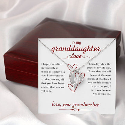 A Beautiful Forever Love Necklace Gift From Grandmother To Granddaughter
