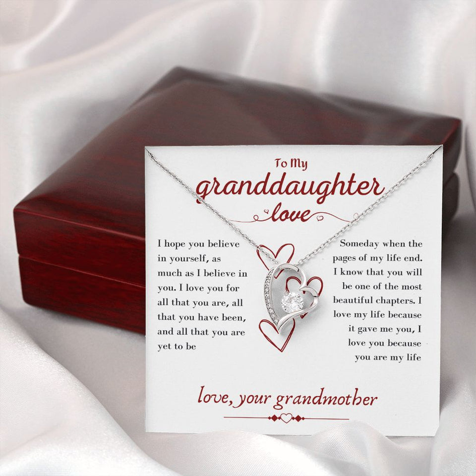 A Beautiful Forever Love Necklace Gift From Grandmother To Granddaughter
