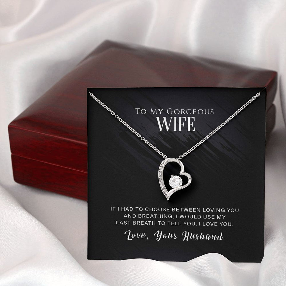 Wife Last Breath Forever Love Necklace