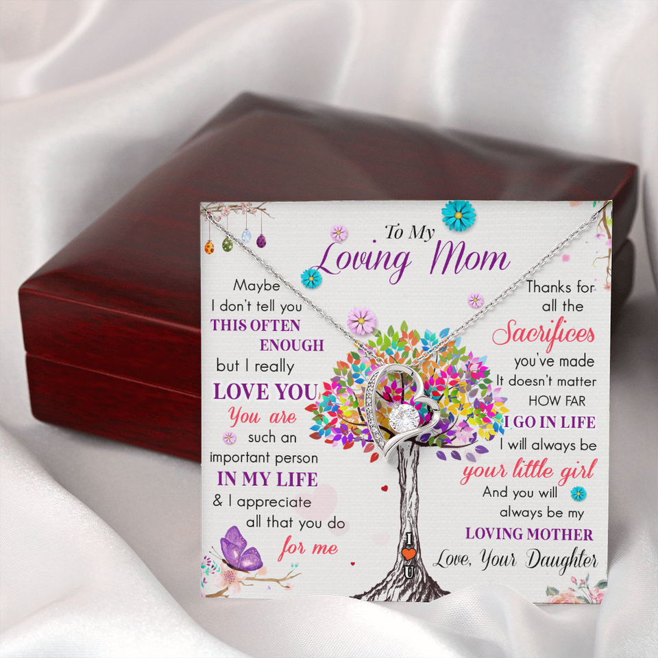 To My Loving Mom | Important Person In My Life | Forever Love Necklace