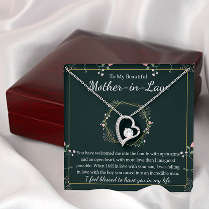 To My Mother In Law | An Open Heart | Forever Love Necklace