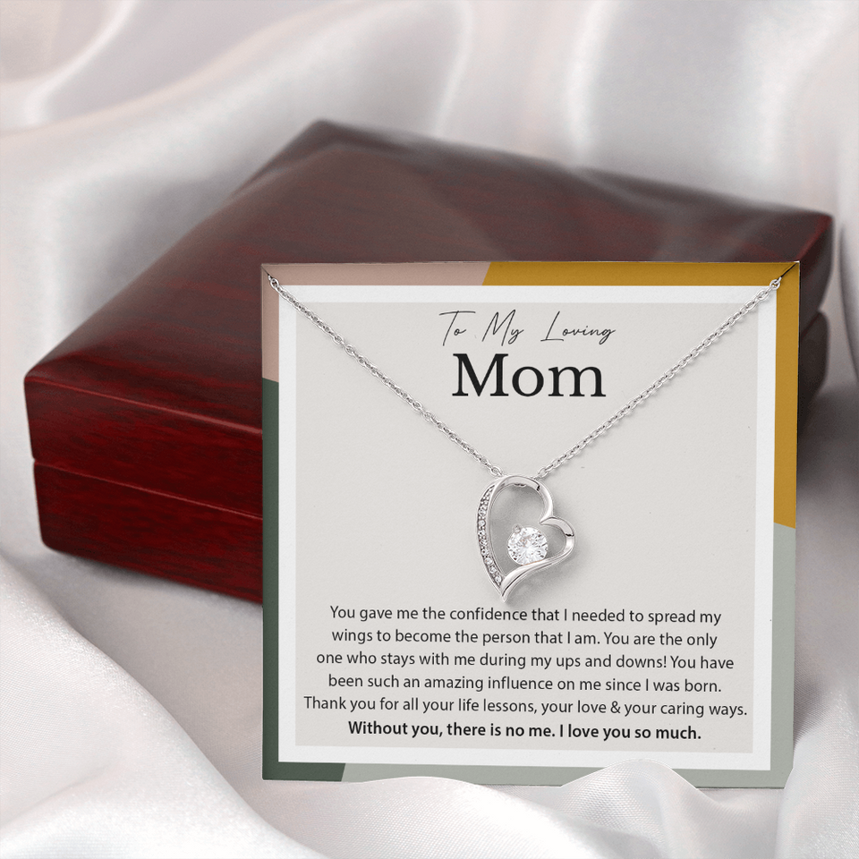 To My Loving Mom | Spread My Wings | Forever Love Necklace