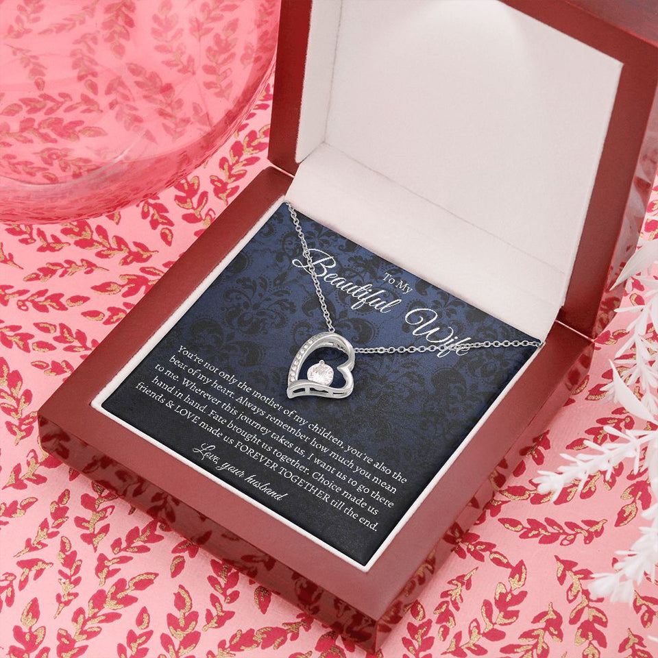 To My Beautiful Wife | Forever Together | Forever Love Necklace