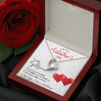 To My Girlfriend - Forever Love Necklace - Red Balloons Gift For Mom, necklace For Wife, Gift For Mother's Day
