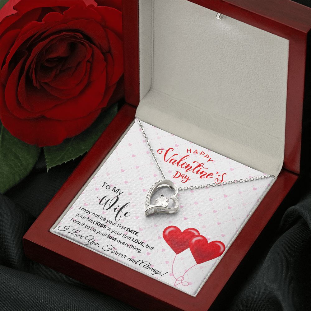 To My Wife - Forever Love Necklace - Red Balloons Gift For Mom, necklace For Wife, Gift For Mother's Day