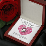 To My Daughter from Dad Valentine's Day Forever Love Necklace