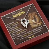 Dad to Daughter Necklace - Forever Love Necklace - Necklace Gift for Daughter from Dad