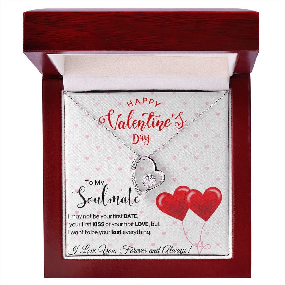 To My Soulmate - Forever Love Necklace - Red Balloons Gift For Mom, necklace For Wife, Gift For Mother's Day