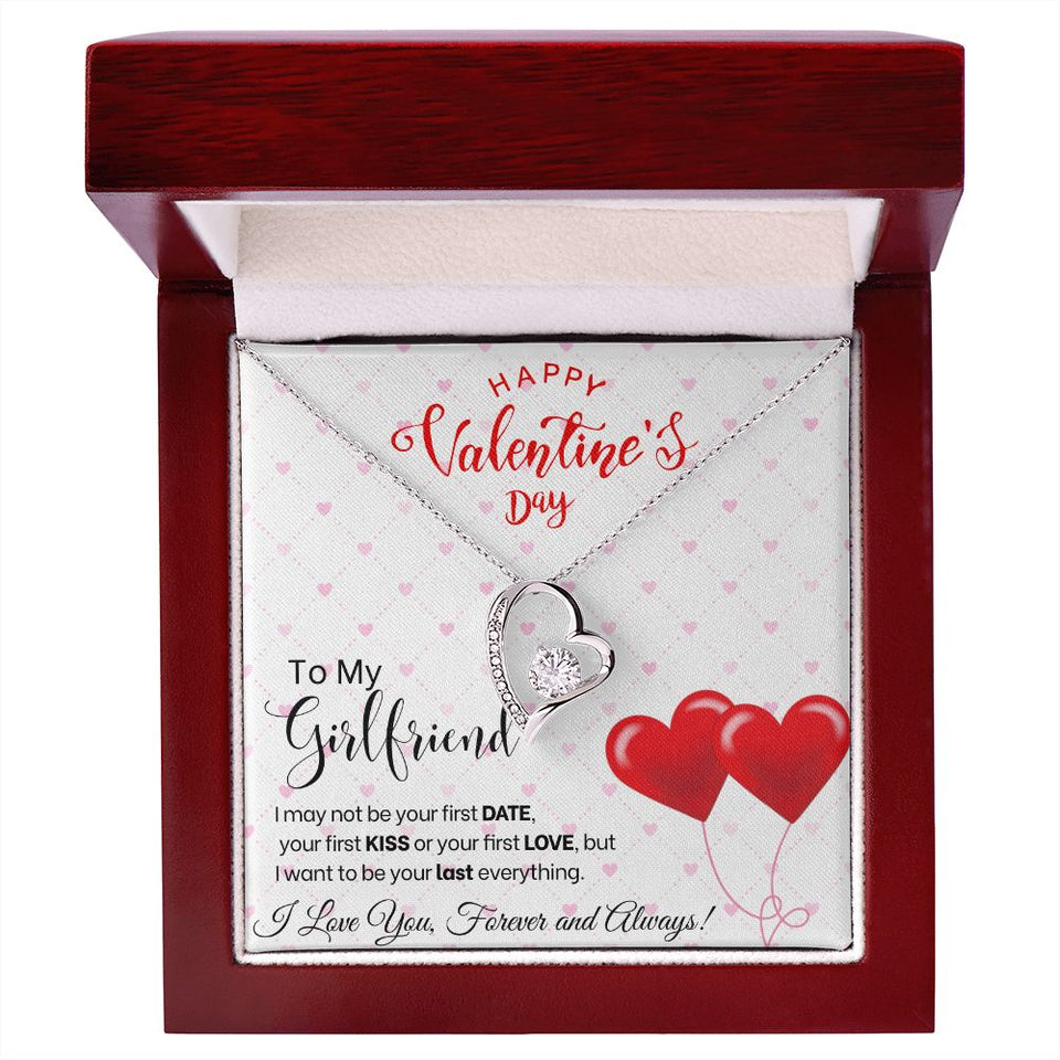 To My Girlfriend - Forever Love Necklace - Red Balloons Gift For Mom, necklace For Wife, Gift For Mother's Day