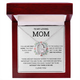 Loving Mom-Forever Love Necklace, Mom Son Gift, Mom Necklace from Daughter