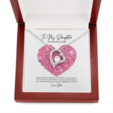 To My Daughter from Dad Valentine's Day Forever Love Necklace