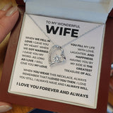 Gift for Wife, Valentine Necklace for Wife - Greatest Treasure - Forever Love Necklace