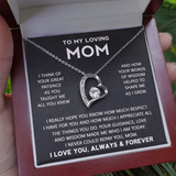 To My Loving Mom | I Really Hope | Forever Love Necklace