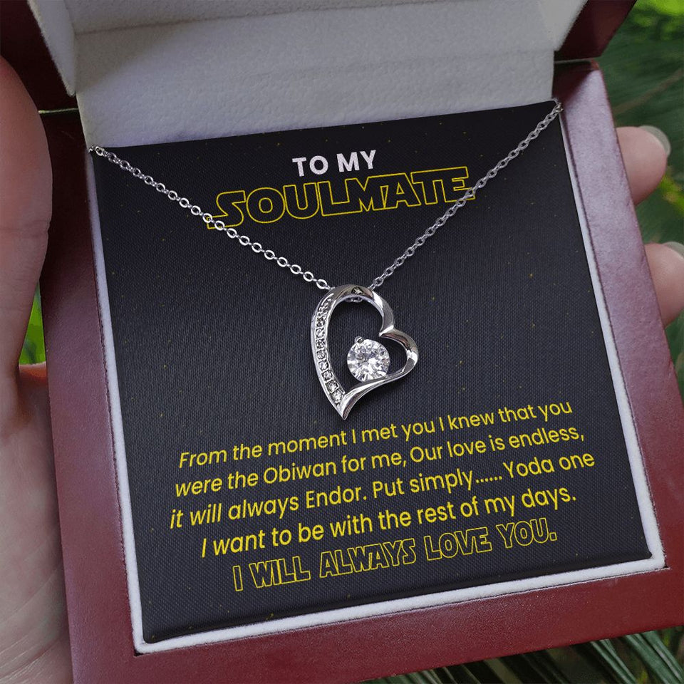Best Necklace for Soulmate - I Will Always Love You Endless Love - Forever Love Necklace, Wife Necklace