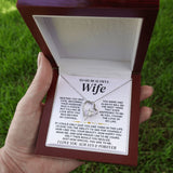 To My Beautiful Wife | Meeting You Was Fate | Forever Love Necklace | Romantic Gift for Wife