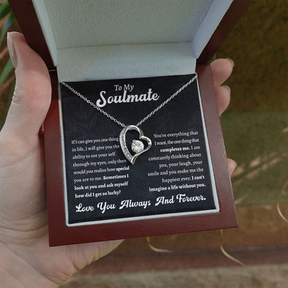 Forever Love Necklace, Special Gift to My Soulmate Gift For Mom, necklace For Wife, Gift For Mother's Day