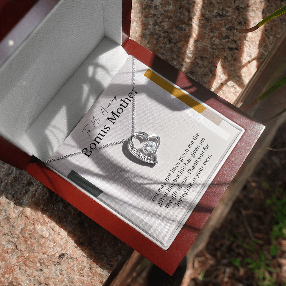 To My Amazing Bonus Mother | Forever Love Necklace