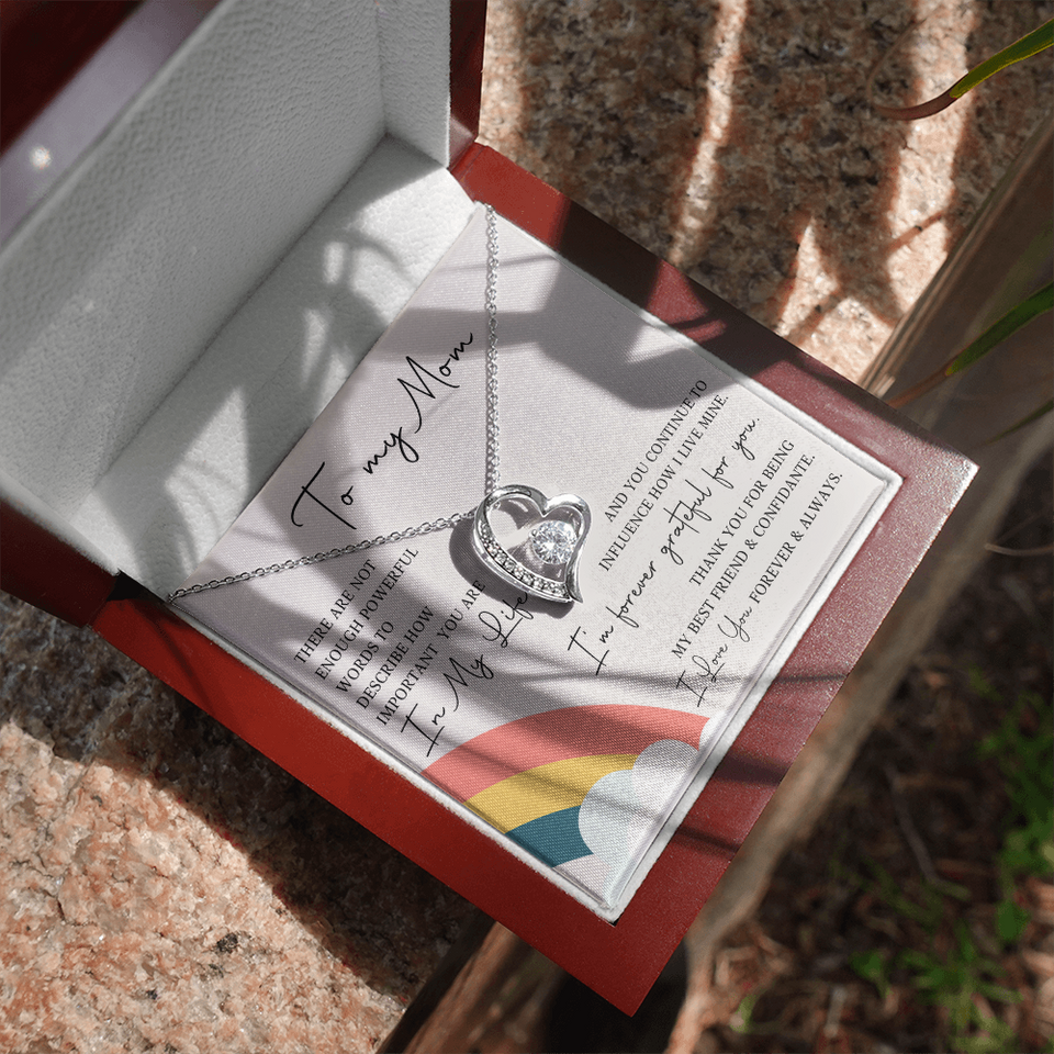 To My Mom | Forever Grateful For You | Forever Love Necklace