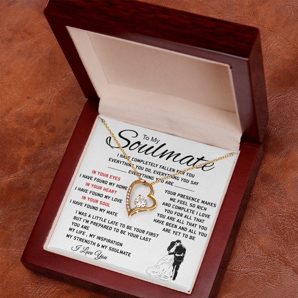 To My Soulmate, Everything You Are, Forever Love Necklace, Romantic Gift For Your Soulmate