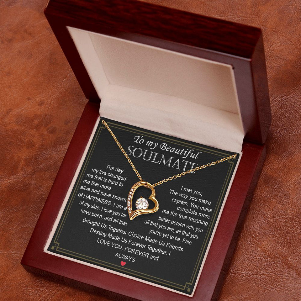 To My Beautiful Soulmate | The Day My Live Changed | Forever Love Necklace