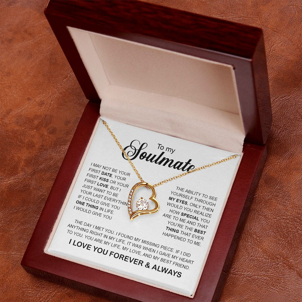 To My Soulmate | You Are My Missing Piece | Romantic Gift Forever Love Necklace
