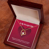 To My Beautiful Wife Forever Love Necklace