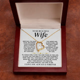 To My Beautiful Wife | Meeting You Was Fate | Forever Love Necklace | Romantic Gift for Wife