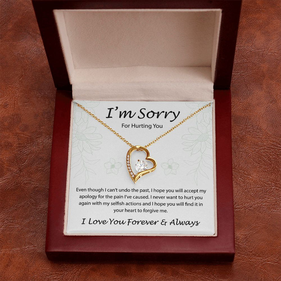 I'm sorry for hurting you - Forever Love Necklace