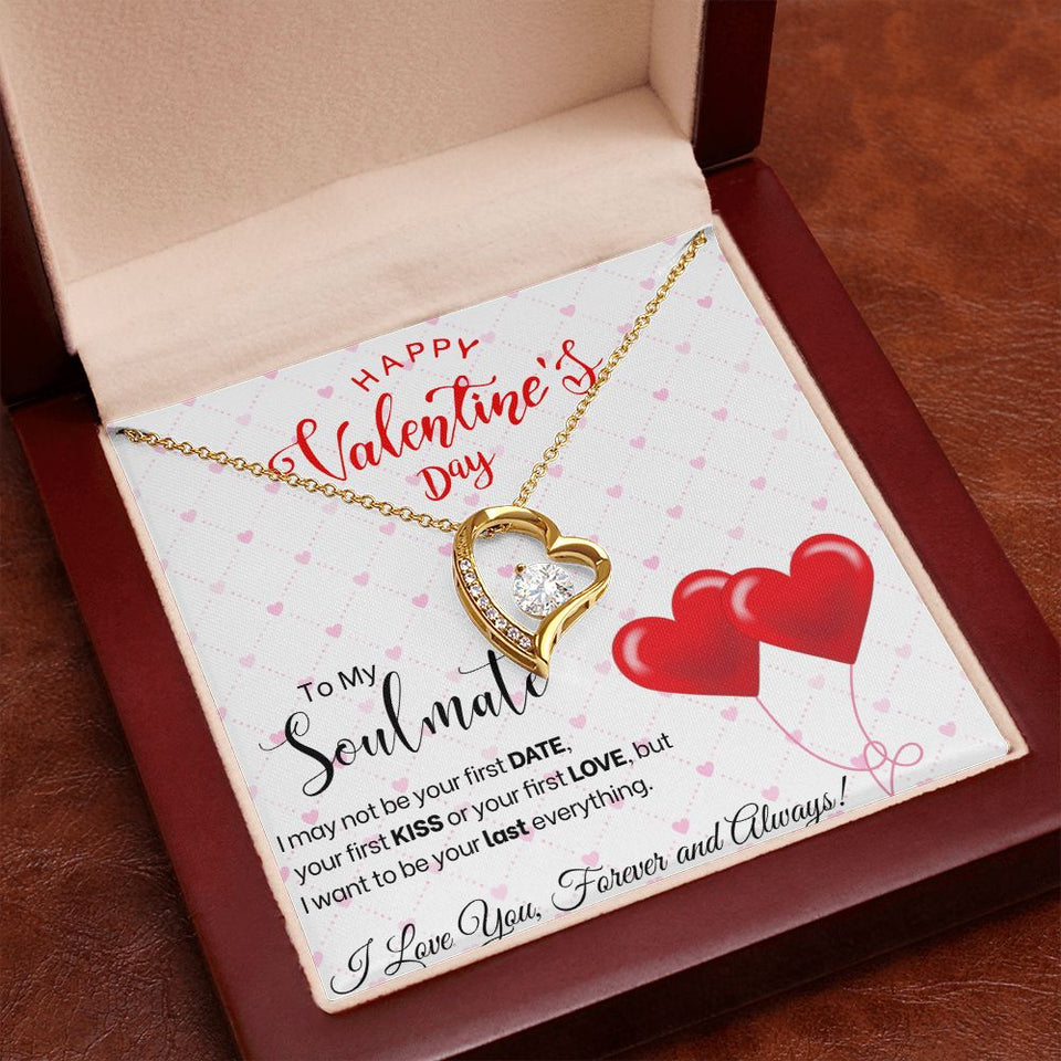 To My Soulmate - Forever Love Necklace - Red Balloons Gift For Mom, necklace For Wife, Gift For Mother's Day