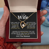 To My Wife | I Can't Live Without You | Forever Love Necklace