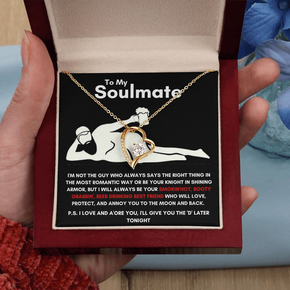 To My Soulmate - Forever Love Necklace - Booty Grabbin' - Black Card