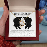 Soul Sister - Forever Love Necklace - Silhouette Gift For Mom, necklace For Wife, Gift For Mother's Day