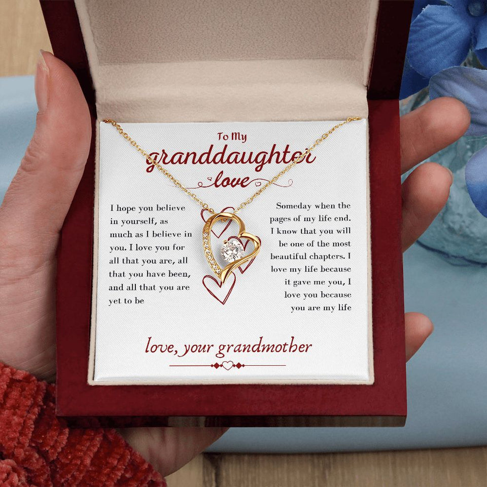 A Beautiful Forever Love Necklace Gift From Grandmother To Granddaughter