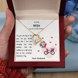To My Wife | Your Husband | I Love you everyday Forever Love Necklace