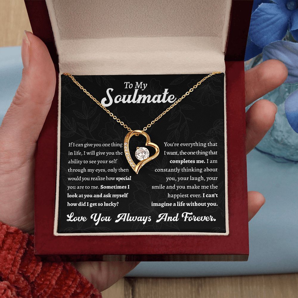 Forever Love Necklace, Special Gift to My Soulmate Gift For Mom, necklace For Wife, Gift For Mother's Day