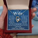 Necklace for Wife from Husband - I Can't Without You, I Love You - Forever Love Necklace