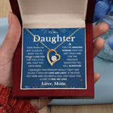 Necklace To My Daughter from Mom - Not Close By, I Love You My Love And Light - Forever Love Necklace