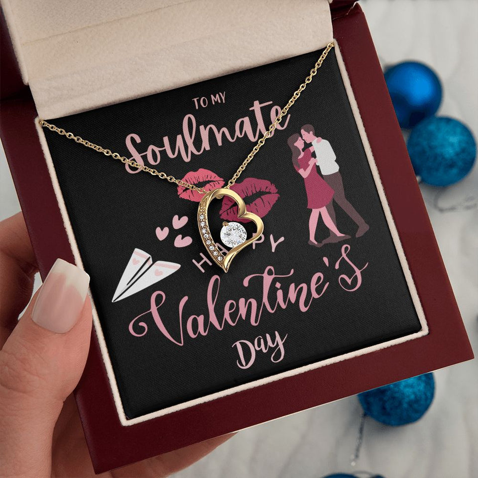 To My Soulmate Forever Love Necklace For Happy Valentine's Day