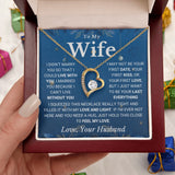Wife Necklace from Husband - Without You - Forever Love Necklace, Best Necklace for Wife, Gift for Birthday, Anniversary
