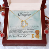 Beautiful Daughter | Proud To Be Your Father | Forever Love Necklace | Gift For Daughter From Dad