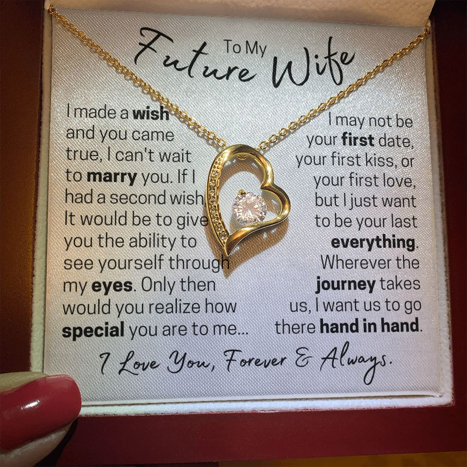Future Wife - Forever Hand in Hand - Forever Love Necklace